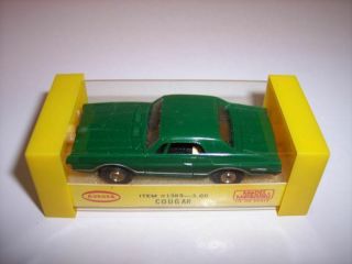Vintage 1960s Aurora Thunderjet 1389 " Green " Mercury Cougar T - Jet Ho Slot Car