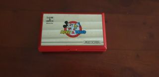 Mickey And Donald Nintendo Game & Watch Vintage Multiscreen Handheld Game