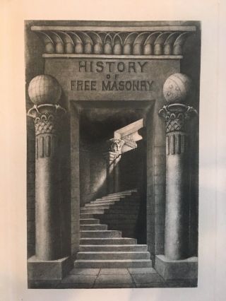 Vintage Masonic Book History Of Freemasonry Vol 1 1906 Mackey Illustrated 4