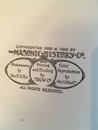 Vintage Masonic Book History Of Freemasonry Vol 1 1906 Mackey Illustrated 6
