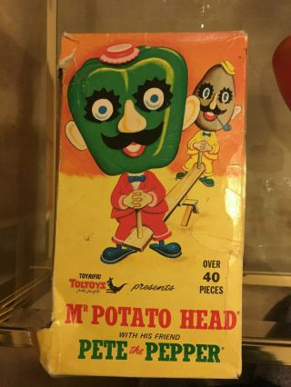 TOLTOY ' s vintage 2x Mr Potato Heads,  Pete the Pepper and Cucumber 2
