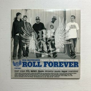 Real Skateboards Roll Forever Video Vintage Dvd 2005 - Busenitz,  Keith Hufnagel