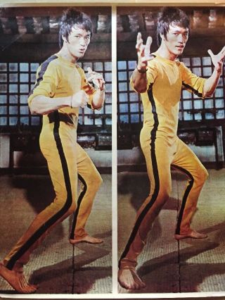Vintage 1974 Bruce Lee Martial Arts Poster Game Of Death Kareem Abdul Jabar