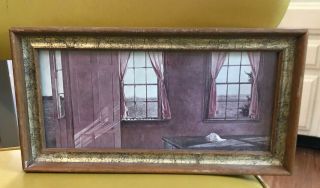 Vintage Framed Print Wyeth Still Life With Shell Franklin Picture Co 10 X 5