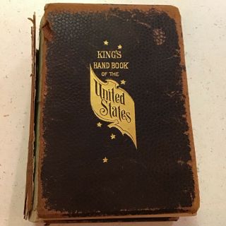 Vintage King’s Handbook Of The United States 1891 - 1892 Moses King Corporation