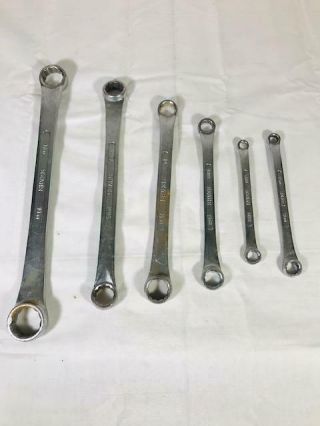 Vintage Sears 6 Piece Box End Wrench Set Metric Forged Alloy Bf Japan