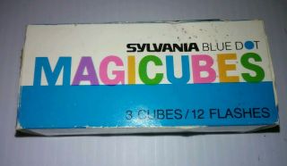 Sylvania Blue Dot Magicubes 3 - Pack / 12 Flashes = 110 Pocket & X - Type Cameras