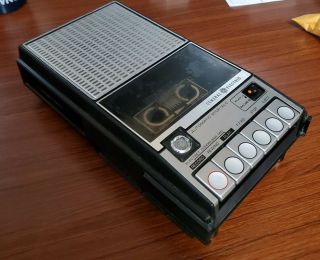Vintage General Electric Ge 3 - 5105c Tape Cassette Player Recorder W/ Cord