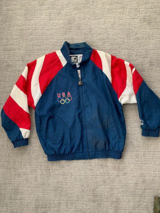 Vintage Team Usa Olympic Games Zip Up Jacket L
