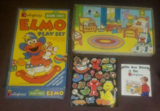 Vintage 1992 Elmo Play Set Colorforms Exc Sesame Street 756