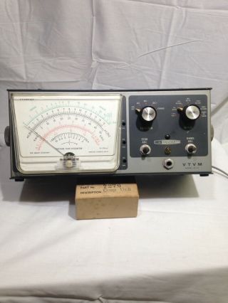 Vintage Heathkit Vtvm Im - 13 Vacuum Tube Voltmeter Turns On - No Probes