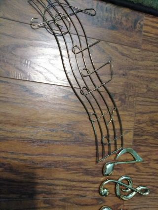 Vintage Syroco Home Interior Musical Instrument Gold Wall Plaque Jazz Music 5