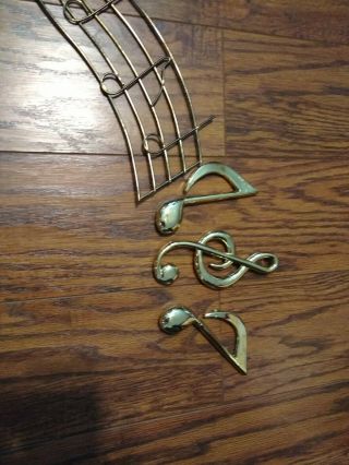 Vintage Syroco Home Interior Musical Instrument Gold Wall Plaque Jazz Music 6