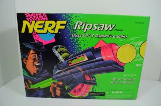 Vintage 1995 Nerf Ripsaw Blaster - With Box