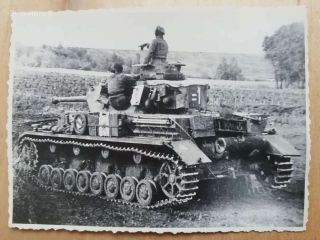 Ww2 Photo German Tank Panzer Iv