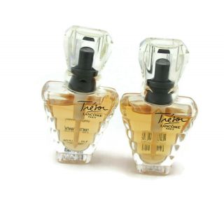 2 Vintage Tresor Lancome Paris Perfume Eau De Parfum Mini Spray 5ml 0.  16 Fl Oz