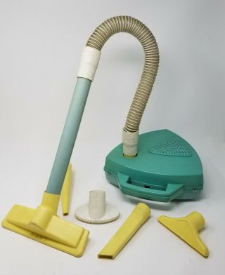 Vintage Marx Toys Vacuum Cleaner Cordless Battery 5 Attachments Incl Retired