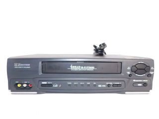Emerson Vhs Player Ewv601 Vcr Hi - Fi 4 Head Video Cassette Recorder - Fully