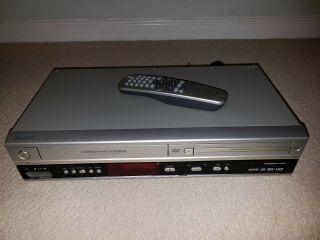 Philips 4 Head Hifi Stereo Vhs Dvd Vcr Player Combo Dvp3050v With Remote