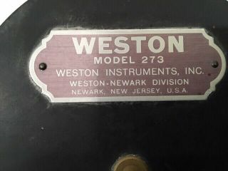 Vintage Weston Model 273 DC Milliamperes Meter (, / - 0 - 10mA) 2