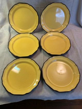 Vintage Mikasa Italian Terrace Lemon Grove 10 - 3/4 " Dinner Plates - Set Of 2