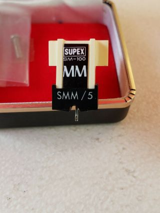 SUPEX SM - 100 MKII MM Cartridge & Stylus with Case 7