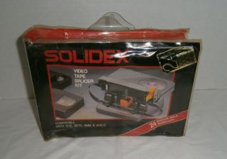 Vintage Solidex Video Tape Splicer Kit Vhs Beta 8mm Vhs - C