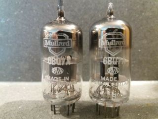 Matched Pairs Famous Nos Mullard 6bq7a = E180cc = Ecc180 With Square Getter