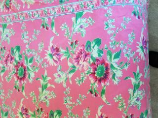 April Cornell Floral Table Cloth Vintage Made In India Large