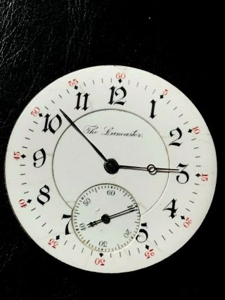 16s Private Label??? Pocket Watch Movement Good Balance Needs Mainspring