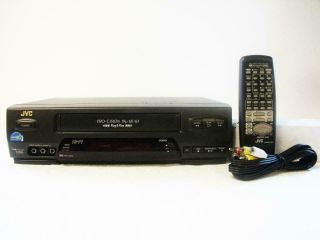 Jvc Vcr Model Hr - A51u 4 - Head Hi - Fi Vhs Video Cassette Recorder W/original Remote