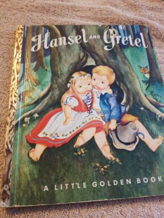 Vintage Hansel And Gretel A Little Golden Book Copyright 1954