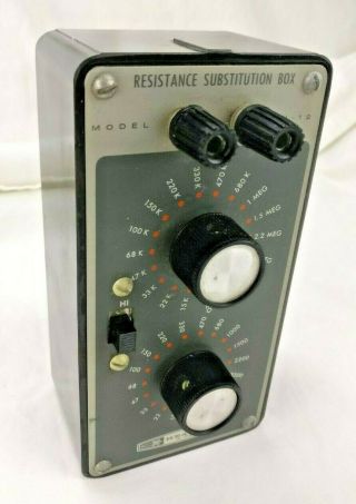 Vintage Heathkit Resistor Substitution Box Model In 12 Ee Lab Instrument