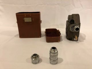 Revere Eight Double 8 Model 88 Vintage Movie 8mm Film Camera Wollensak Lens Usa