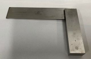 Vtg L.  S.  Starrett Co.  No.  20 Machinists Toolmaker Steel Square Made In Usa (a7)