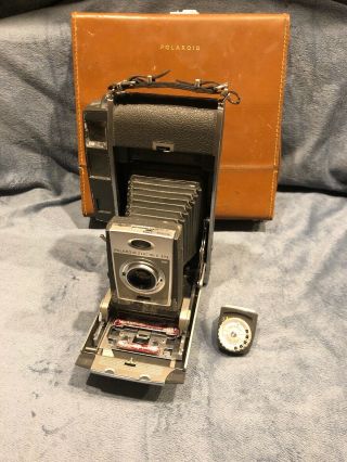 Polaroid 900 Electric Eye Land Camera With Accessories And Leather Case