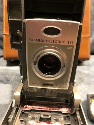 Polaroid 900 Electric Eye Land Camera With Accessories and leather case 3