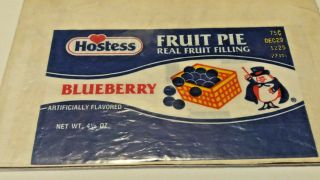 Vintage Hostess Blueberry Fruit Pie Packaging - Magician Wrapper