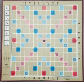 Vintage 1976 Selchow and Righter Scrabble Crossword Game 100 Complete Wood Tile 2
