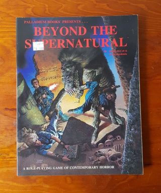 Beyond The Supernatural Core Rule Book Horror Rpg Sourcebook Palladium Books Vtg