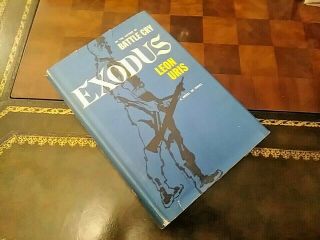 Exodus By Leon Uris 1958 Bce Book Club Edition Hcdj A Novel Of Israel Doubleday