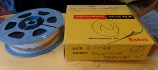 Vintage 16mm Home Movie Film Reel,  Downtown Terminal,  San Francisco Ca,  Z50