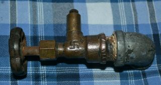 Vintage Antique Brass Valve Crane Swastika Plumbing Water Gas Steam 20 