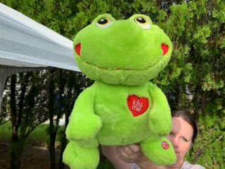 Vintage Dan Dee Talking Light Up Love Frog Plush Stuffed Animal Toy See Video