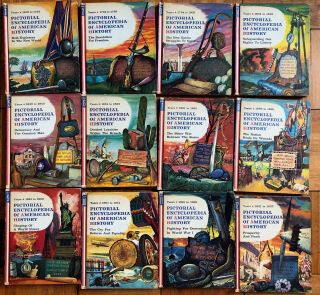 Pictorial Encyclopedia Of American 1 - 13 Vintage Childrens Book Series