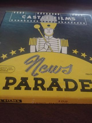 Vintage Movie Reel 8mm Castle Films News Parade 188 1960