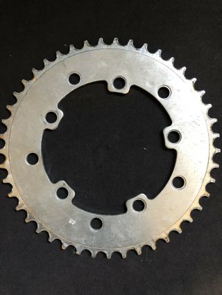 Old School Vintage Bmx Freestyle Pro Neck Usa 45 Tooth Sprocket Chainring Silver