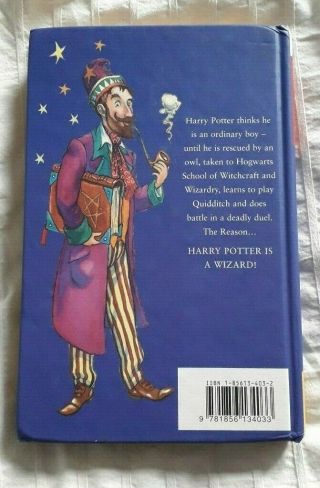Harry Potter and the Philosopher ' s Stone First Edition HB - 6th printing 2