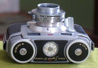 Vintage 1950 Kodak Signet 35 Rangefinder 35mm Camera with Leather Case 6