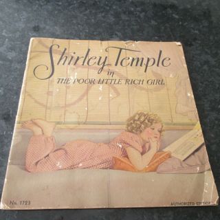 Vintage Shirley Temple Paperback Book " Poor Little Rich Girl " 1930 
